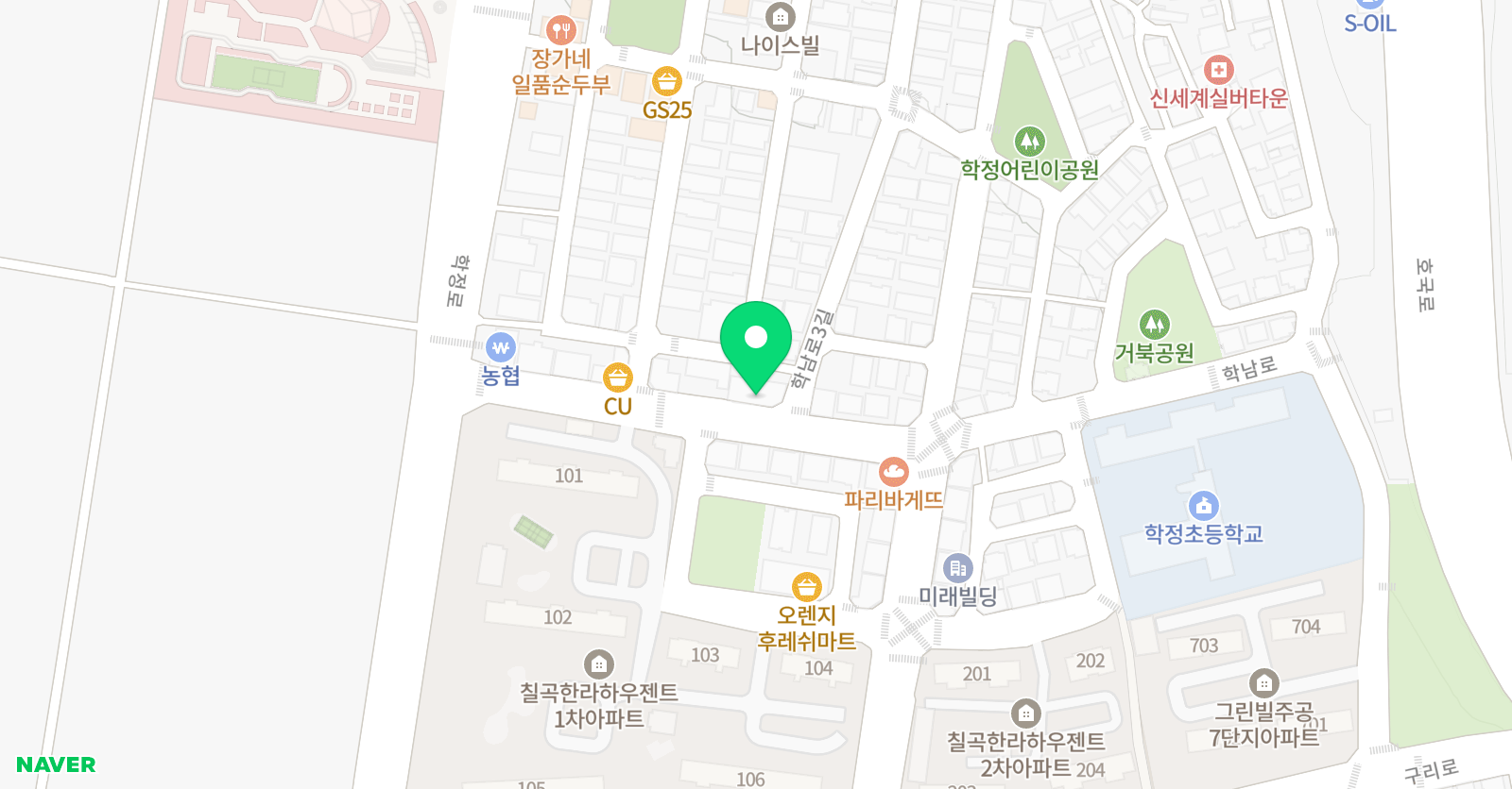 디자인수현아트 학원 위치