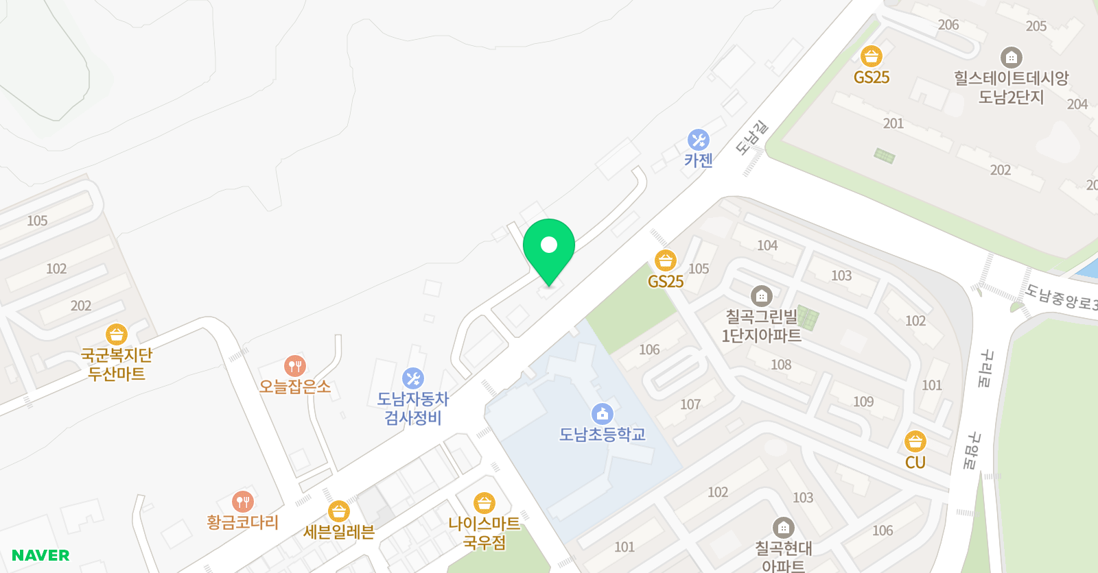 계명대늘찬 태권도장 위치