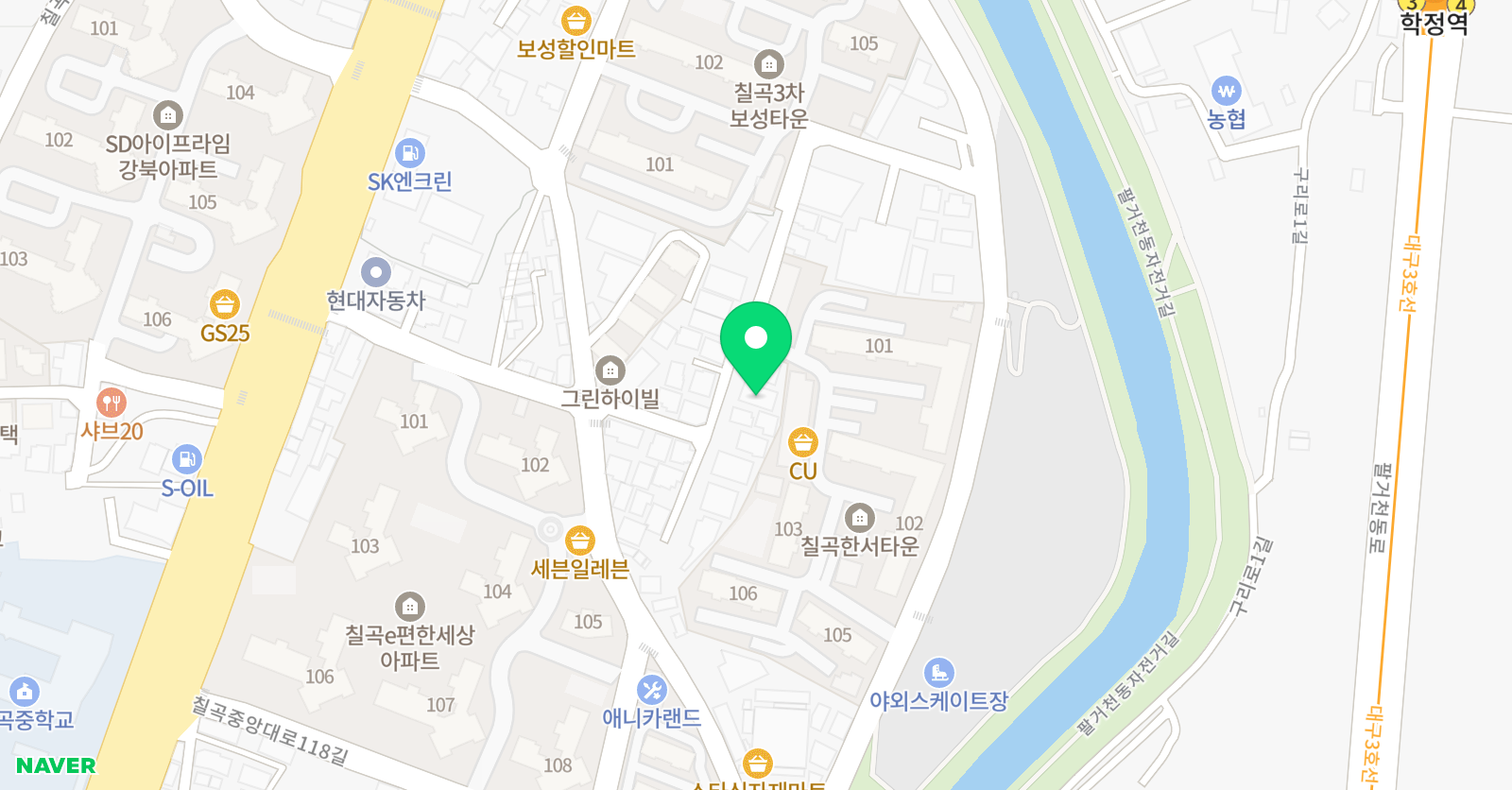 ALL바른 공부방 위치