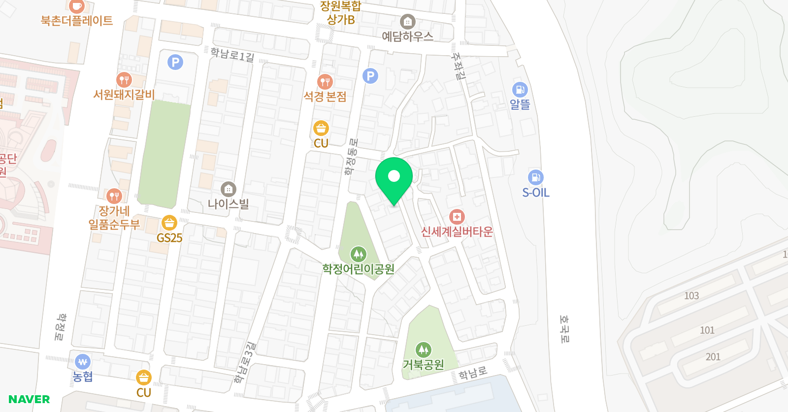 플라톤독서토론논술 학정교실 위치