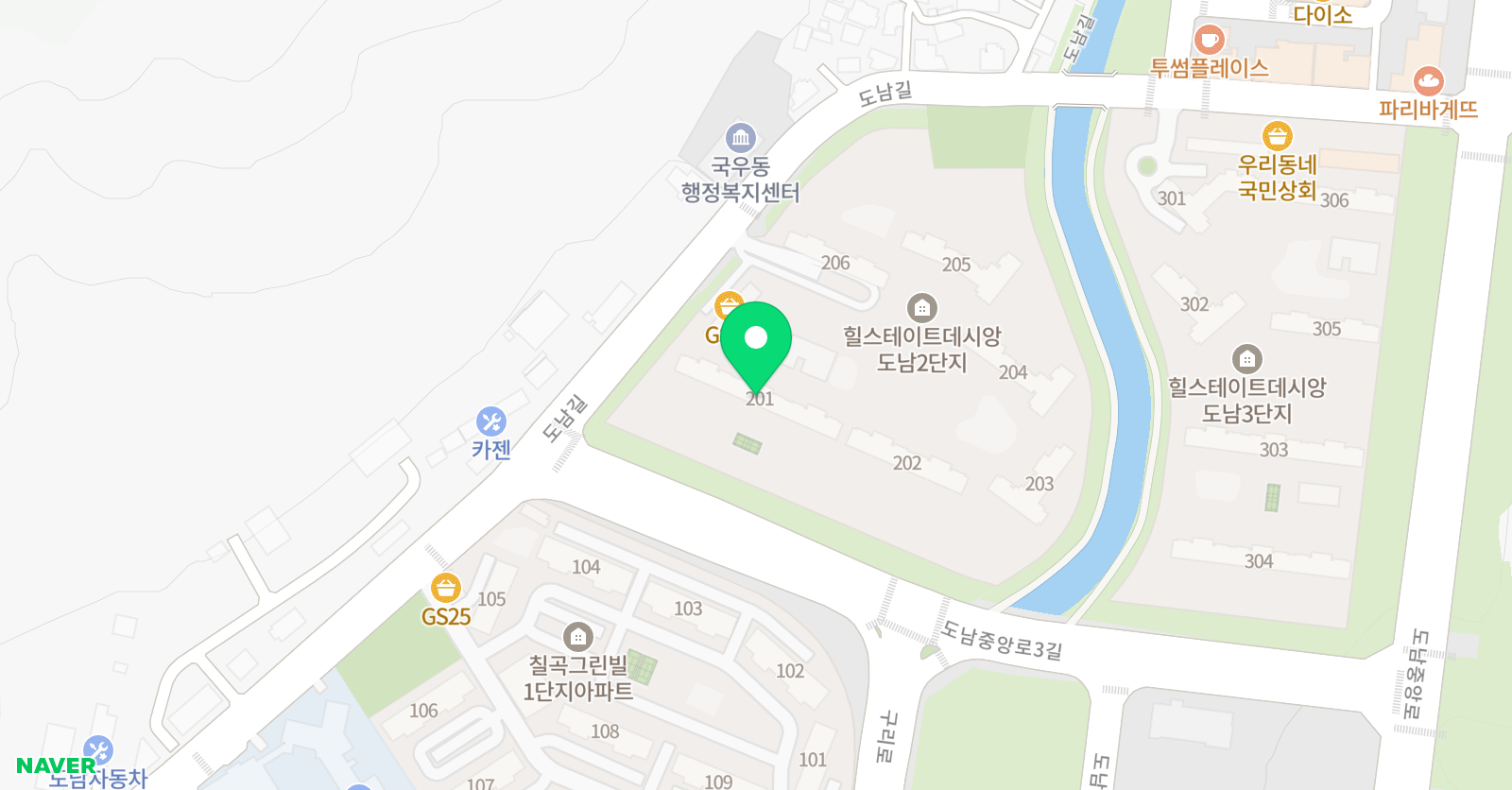 송샘수학교습소 위치