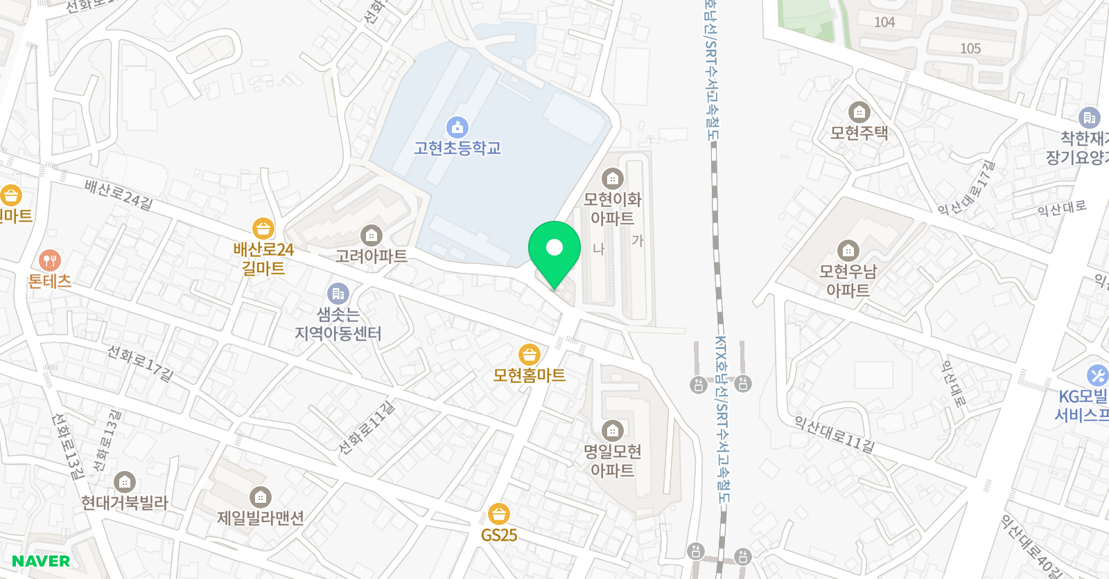 박선생 영어교습소 위치