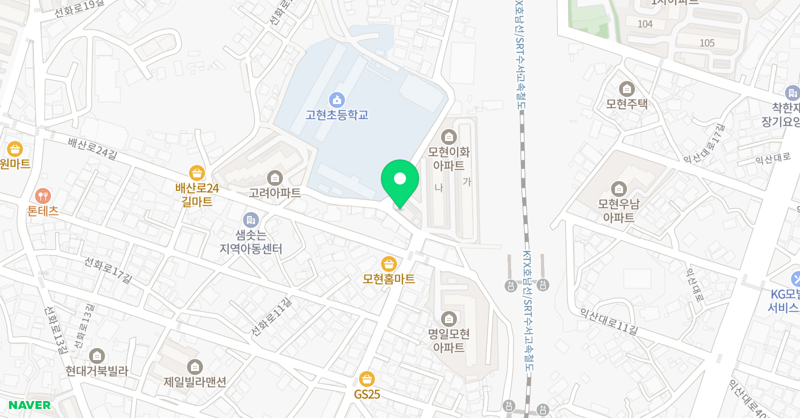 웅비 태권도 위치