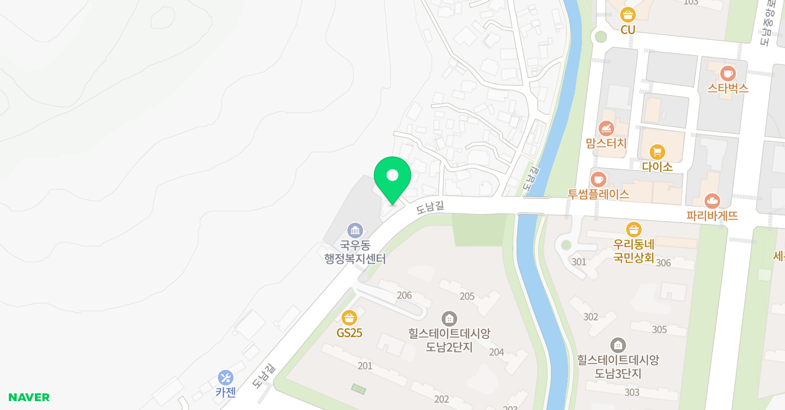 사랑나무열매 피아노학원 위치