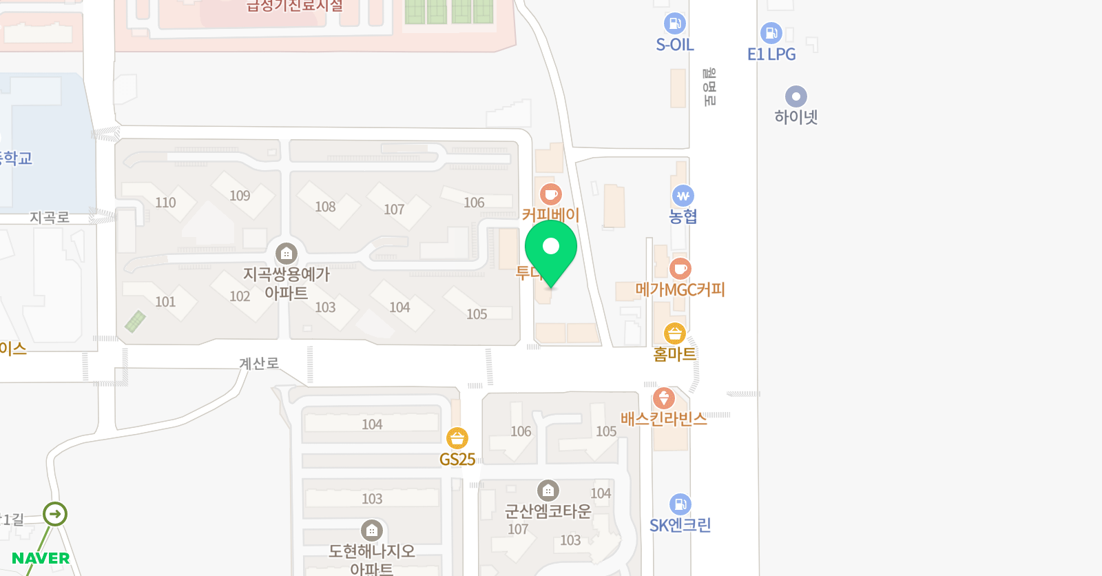 YM플러스 학원 위치