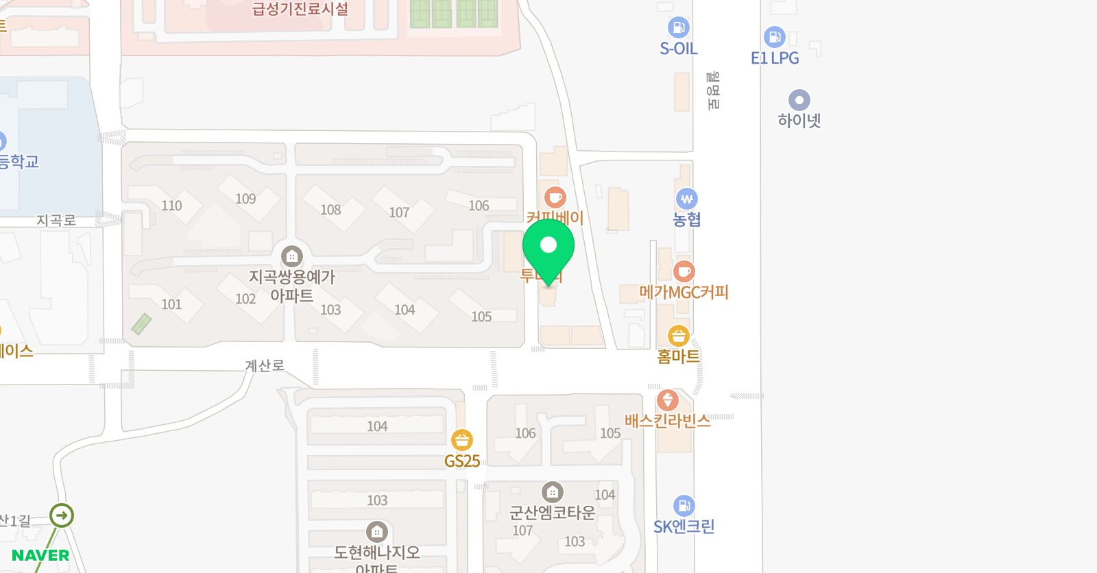 미술상자 지곡점 위치