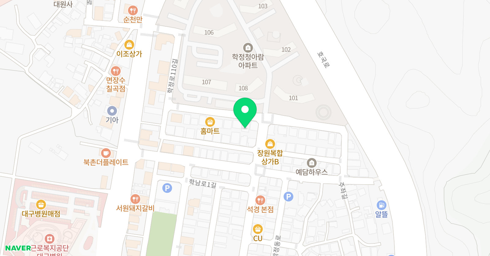 학정동 글로벌 태권도장 위치