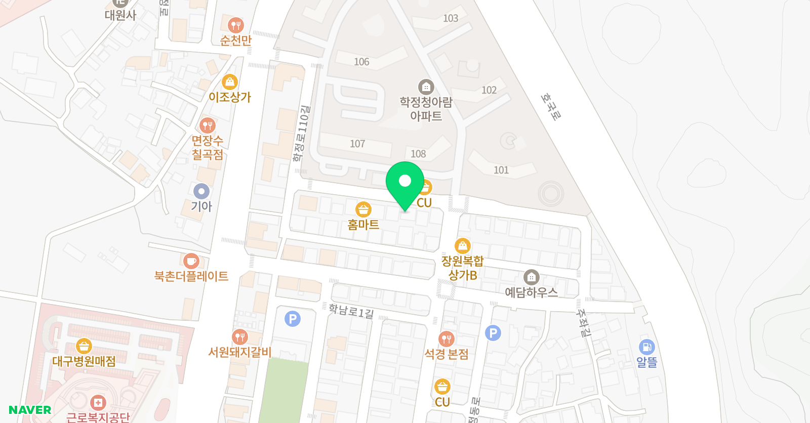뮤엠 영어 학정점 위치