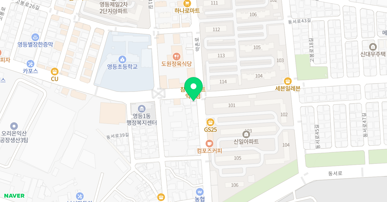 매쓰멘토 수학학원 위치
