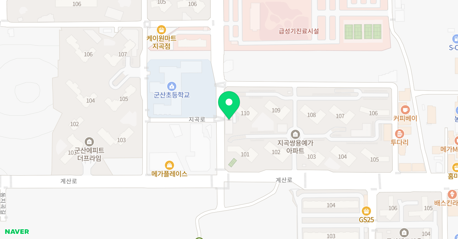 한우리독서토론논술 지곡독서논술교습소 위치