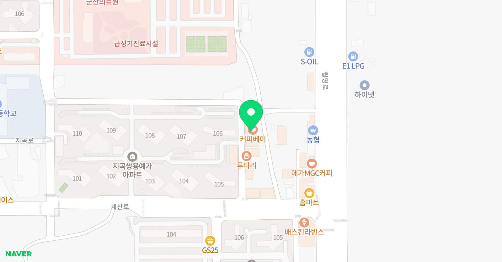 홍쌤 융합학원 위치