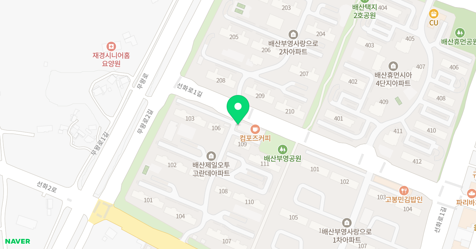 이투스 수학학원 모현점 위치