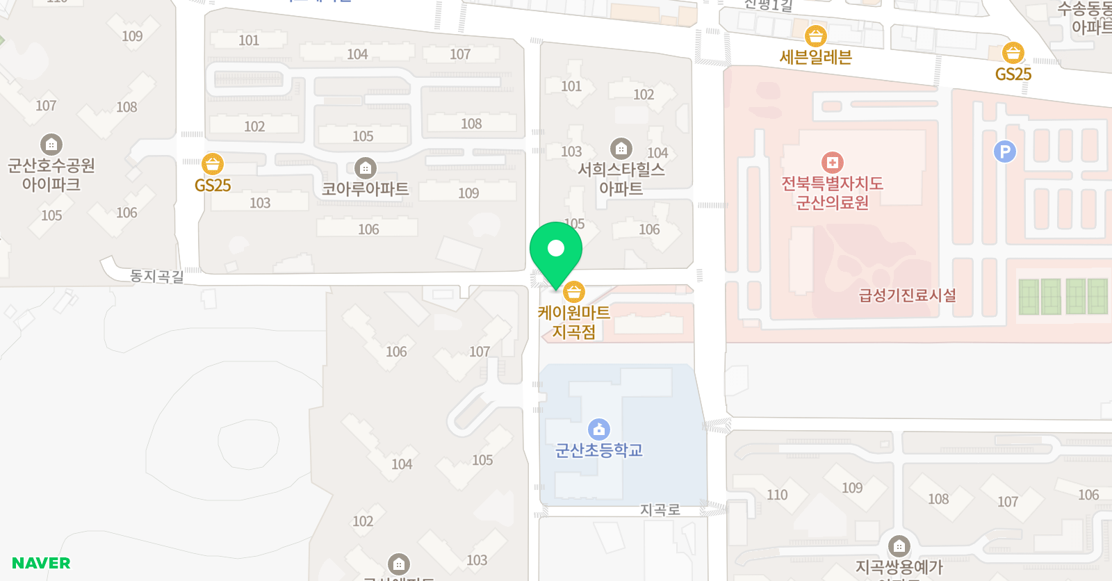 잉글리쉬무무 지곡학습관 위치