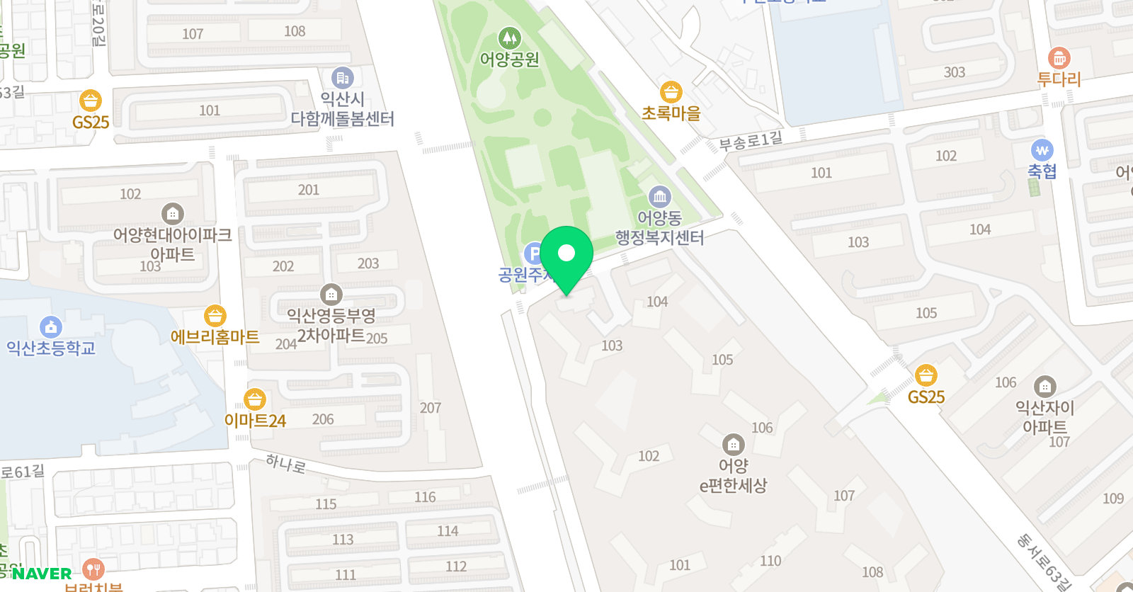아이사랑 태권도 위치
