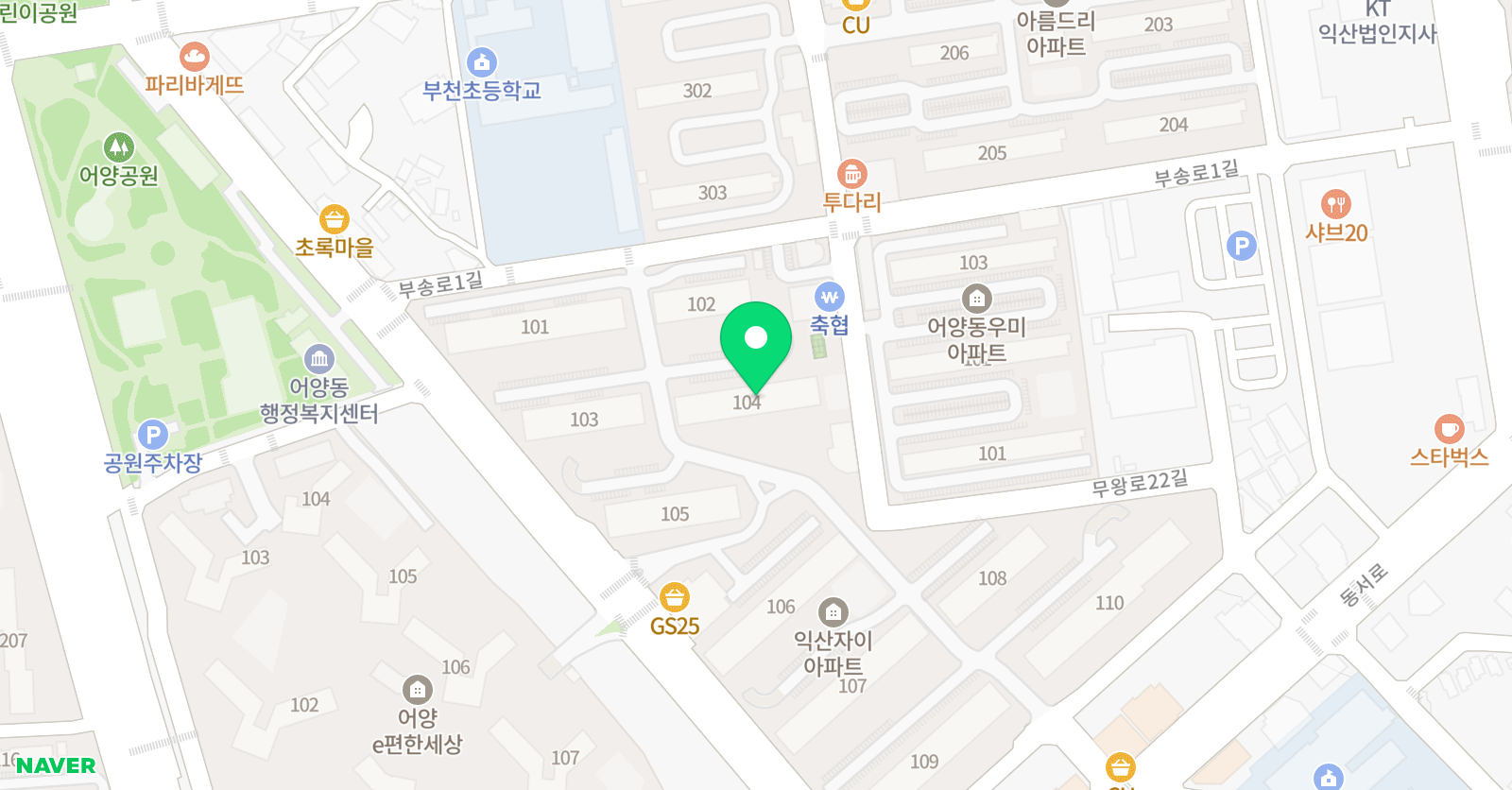 영재들의미술상자 어양자이 교육원 위치