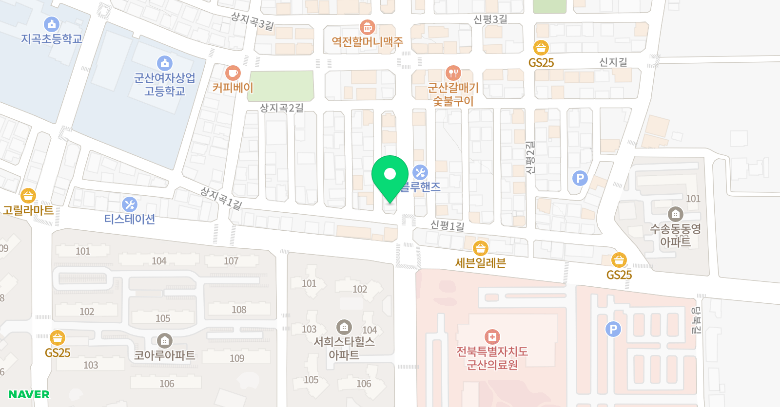 책먹는미술관 지곡 미술학원 위치