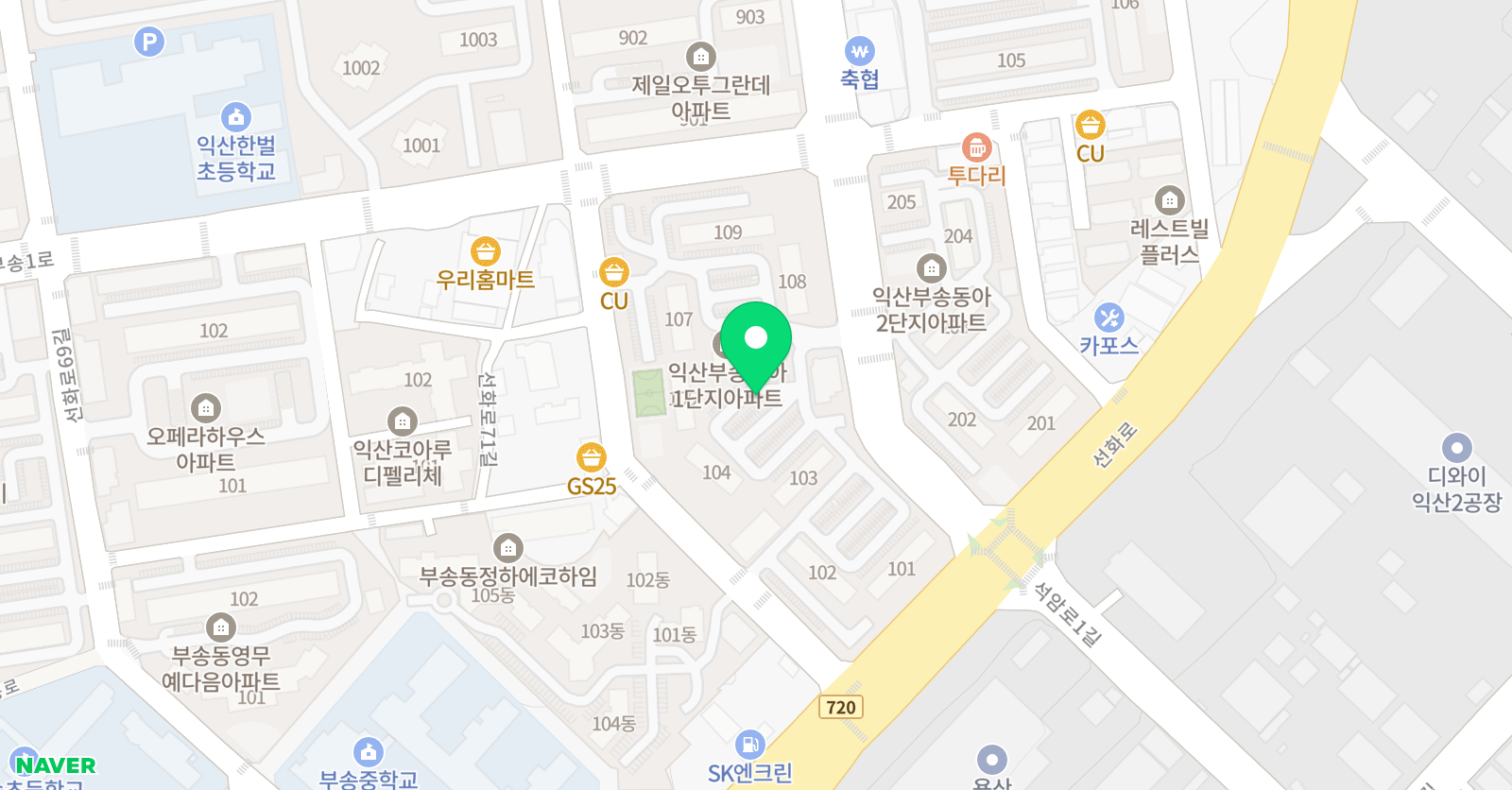 하모니 피아노학원 위치