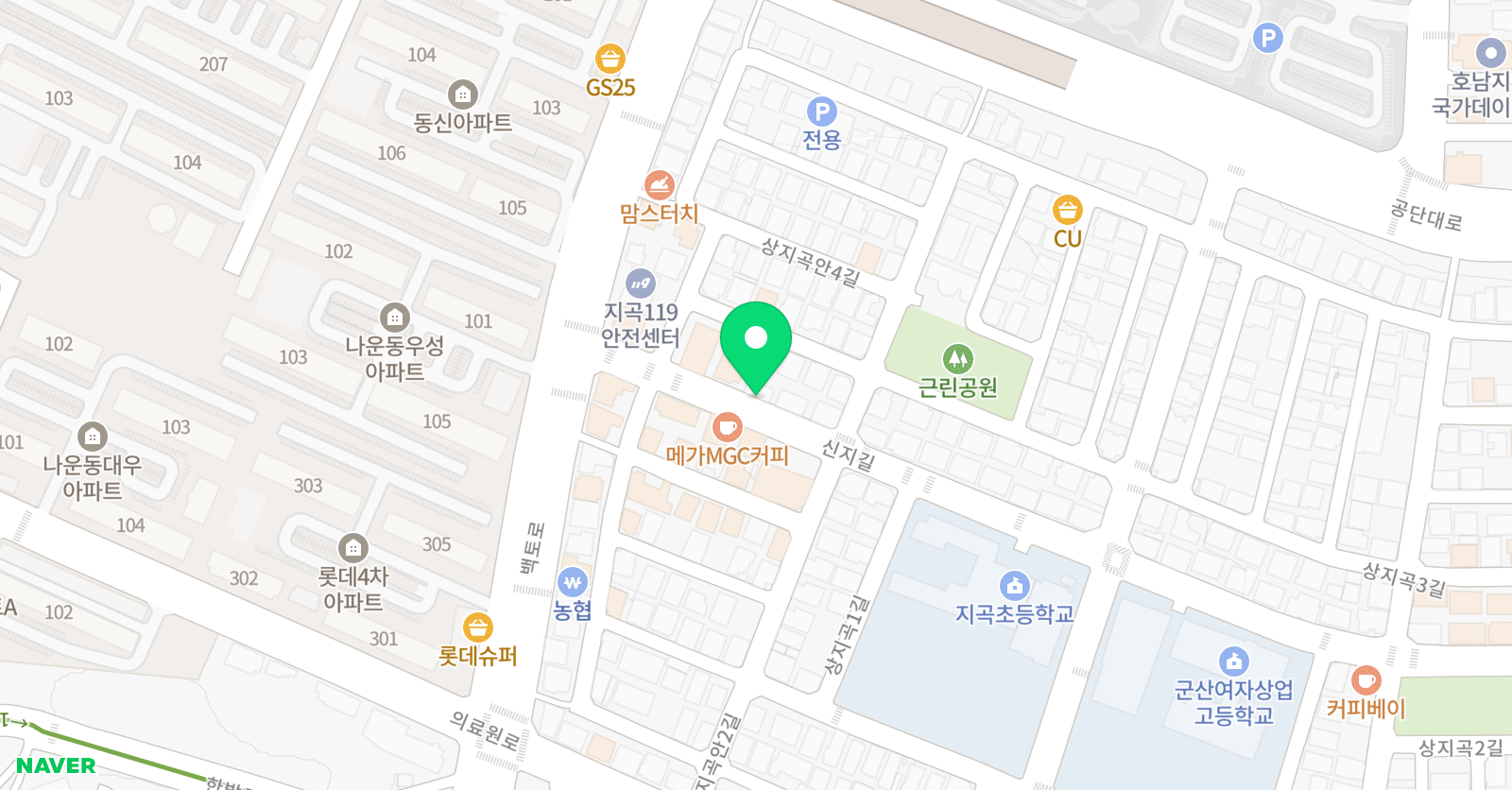 더베스트 학원 위치
