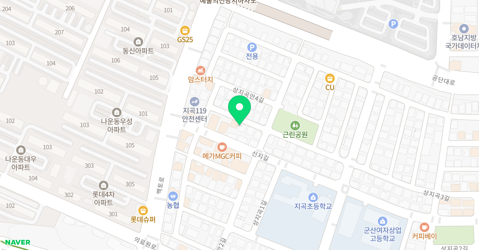 챔버스 영어학원 위치