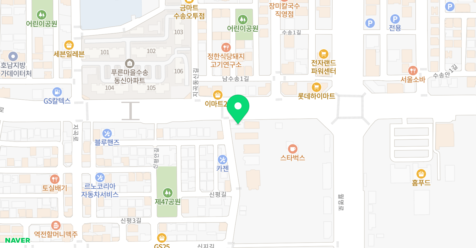 니진스 발레학원 위치