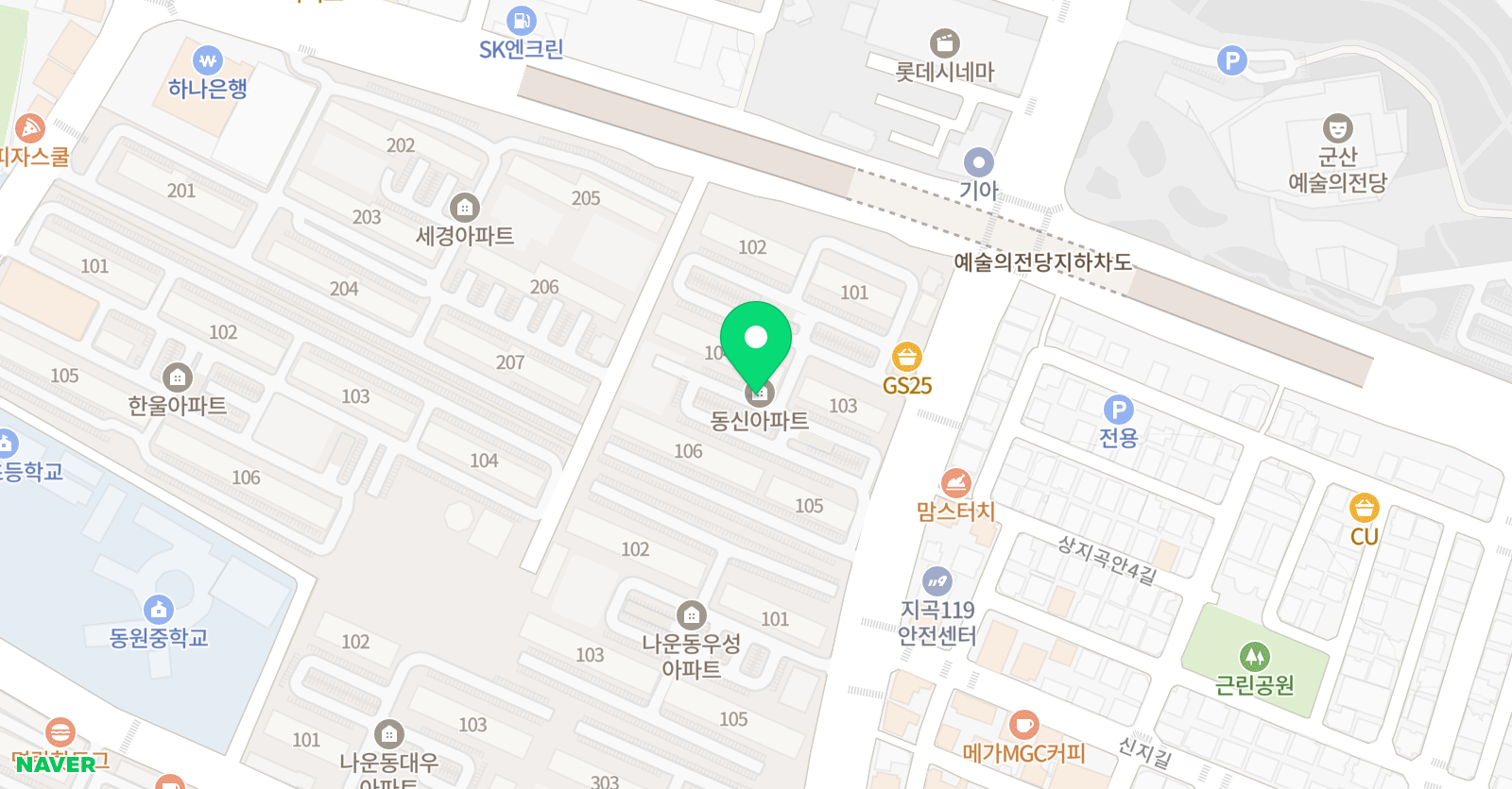 한우리독서토론논술 나운동신홈클럽 위치