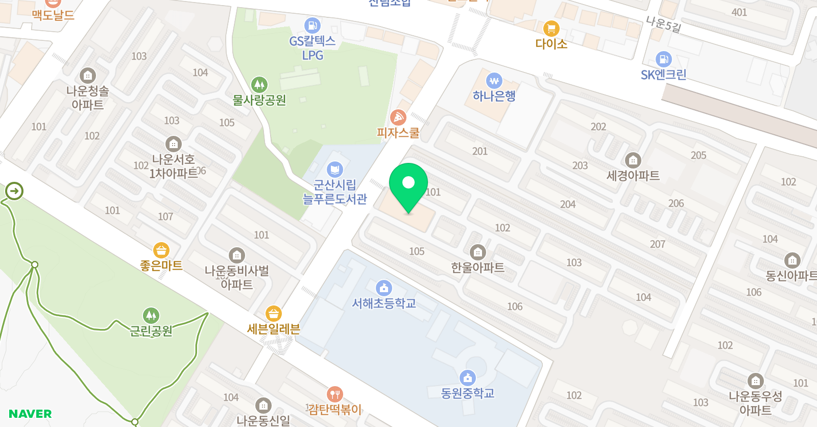 상상아트 미술학원 위치