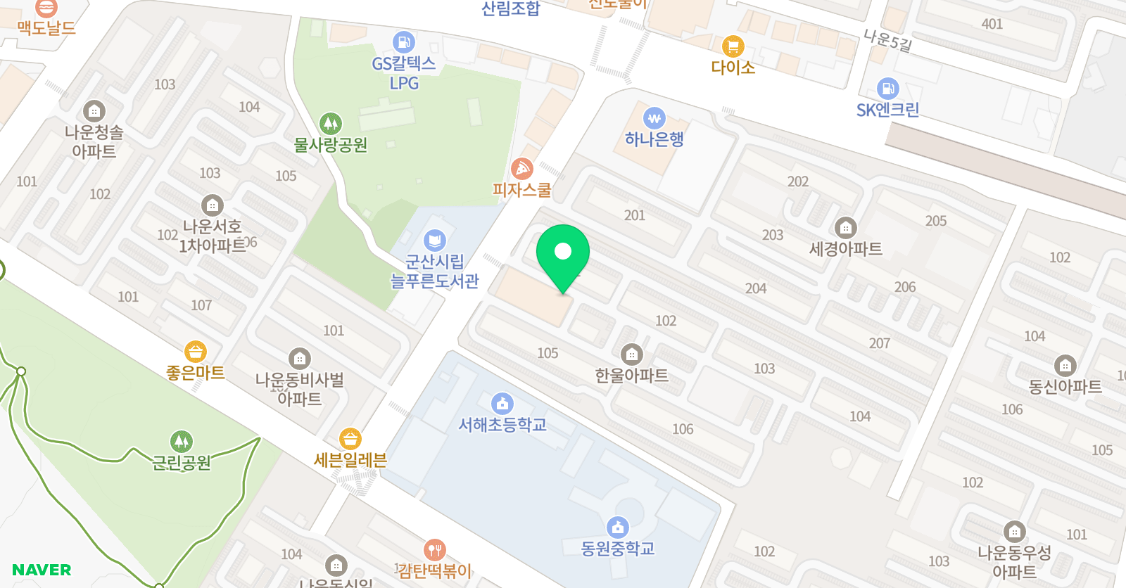 드림 학원 위치