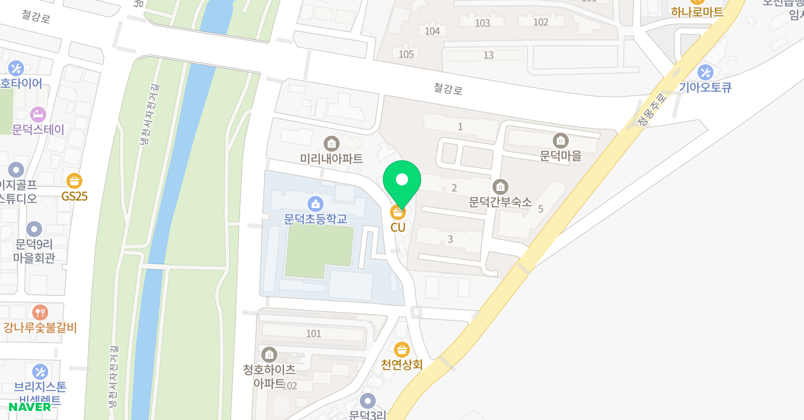 삼성영어수학 문덕학원 위치