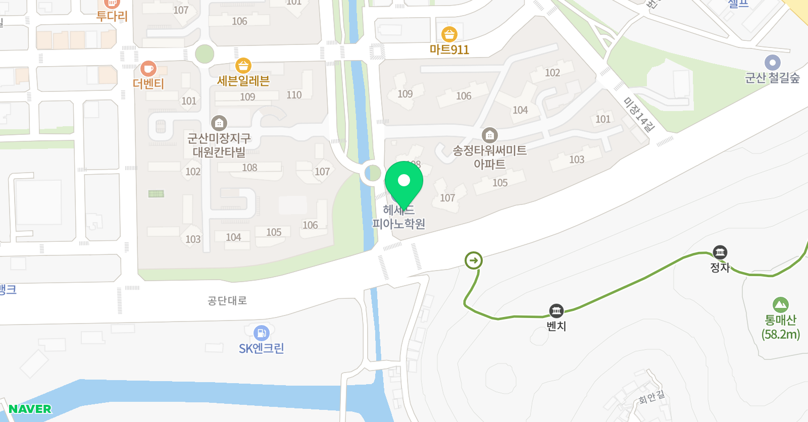 YBM 잉글루 수 위치