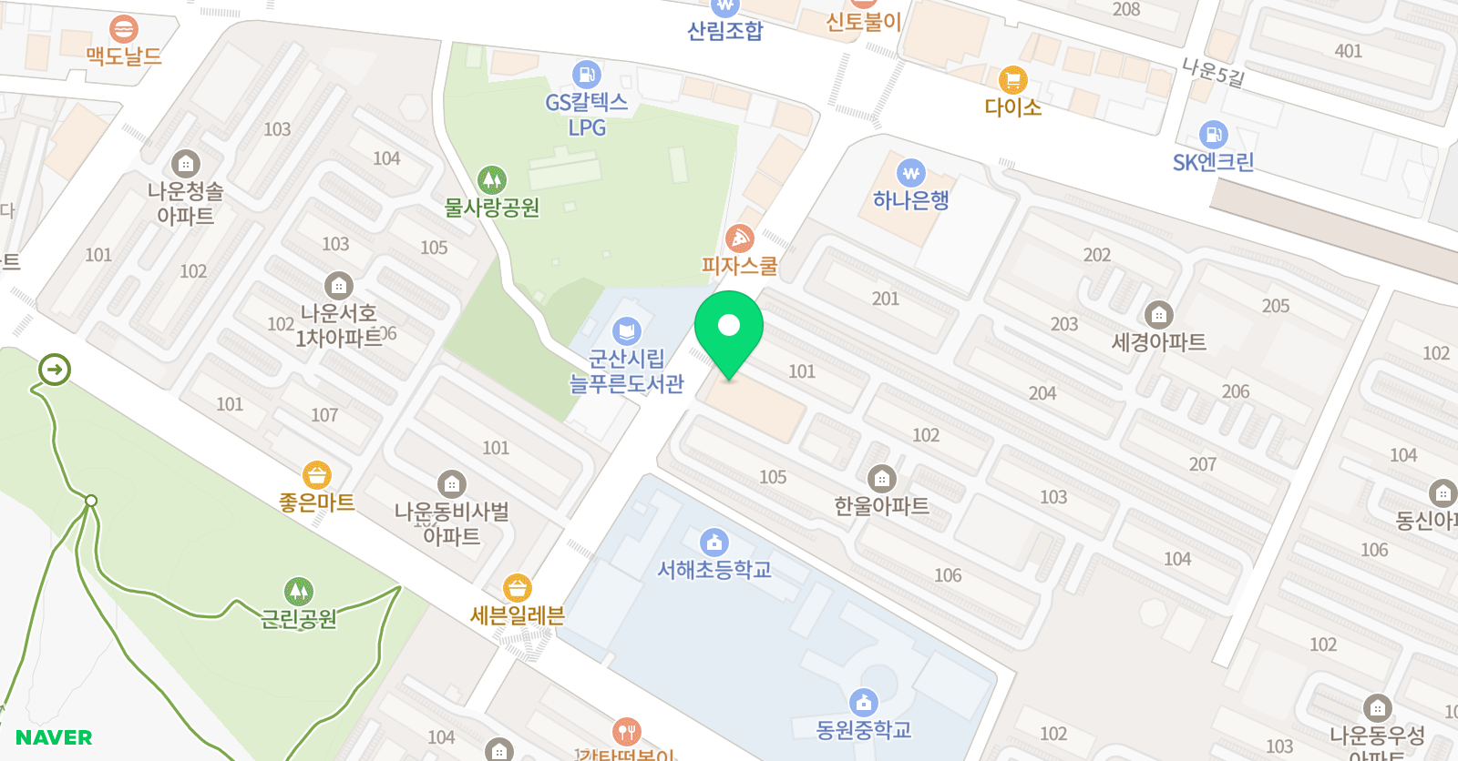 새음 피아노학원 위치