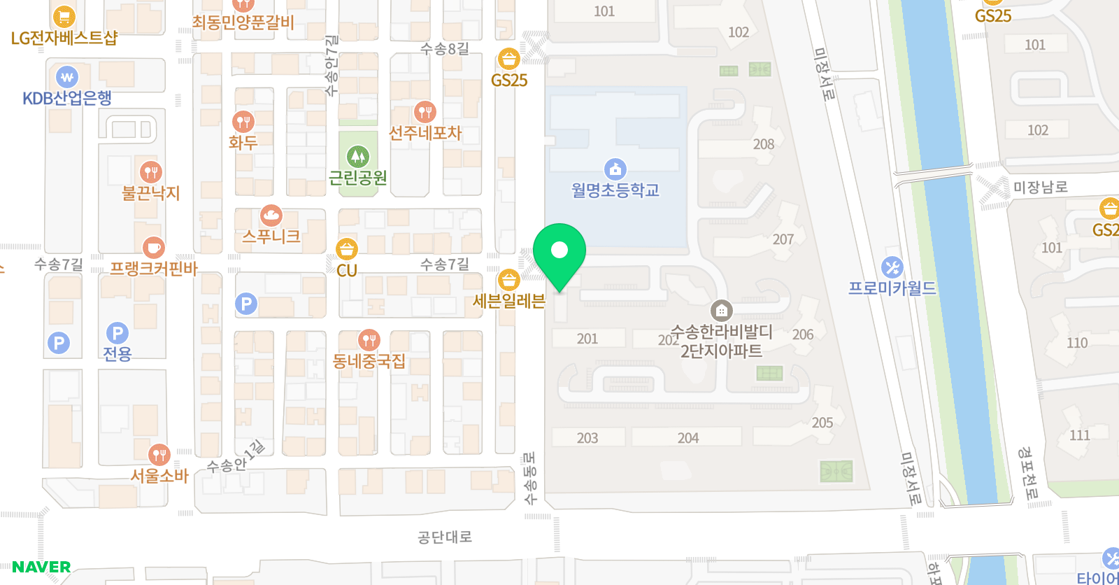 스마트해법수학 월명초점 위치