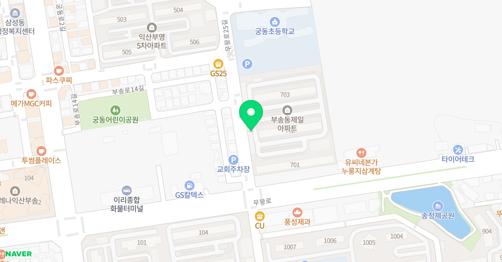 엠베스트SE부송학원 위치