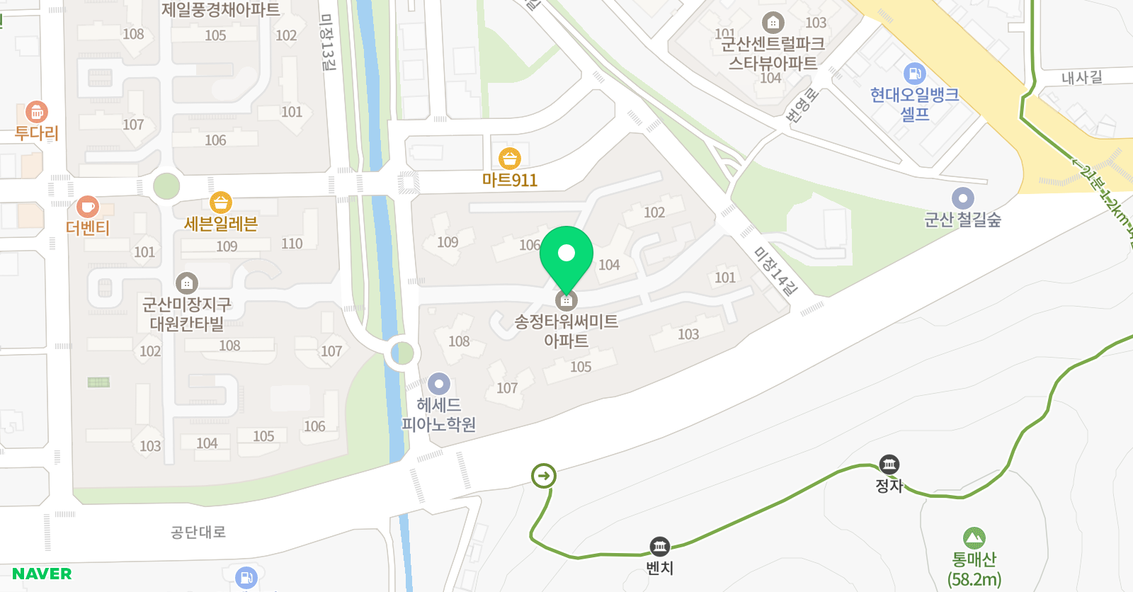 헤세드 피아노학원 위치