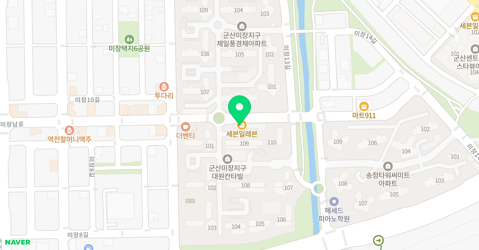 윌그로우 어학원 미장캠퍼스 위치