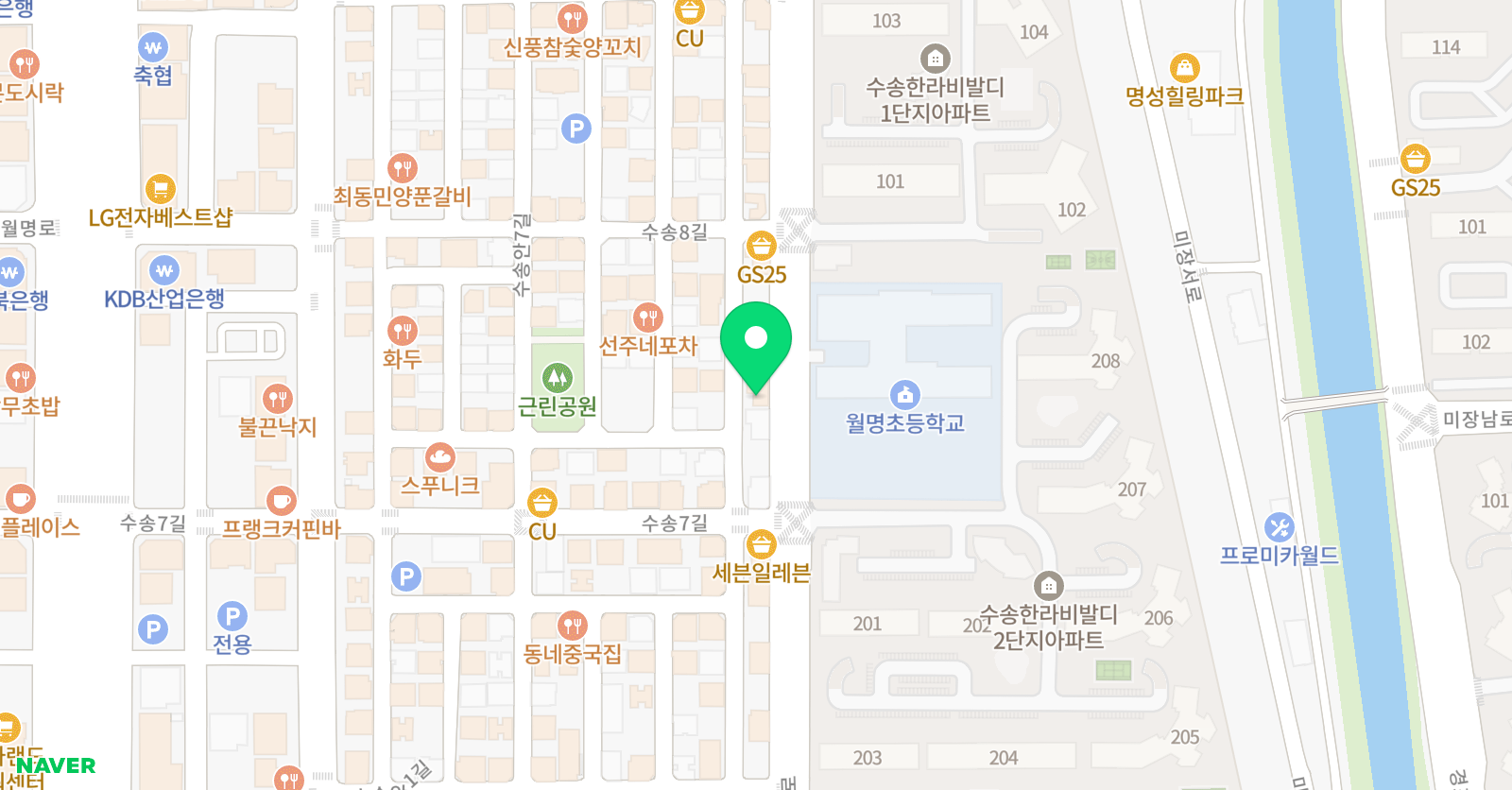 빌더스 영어 학원 위치