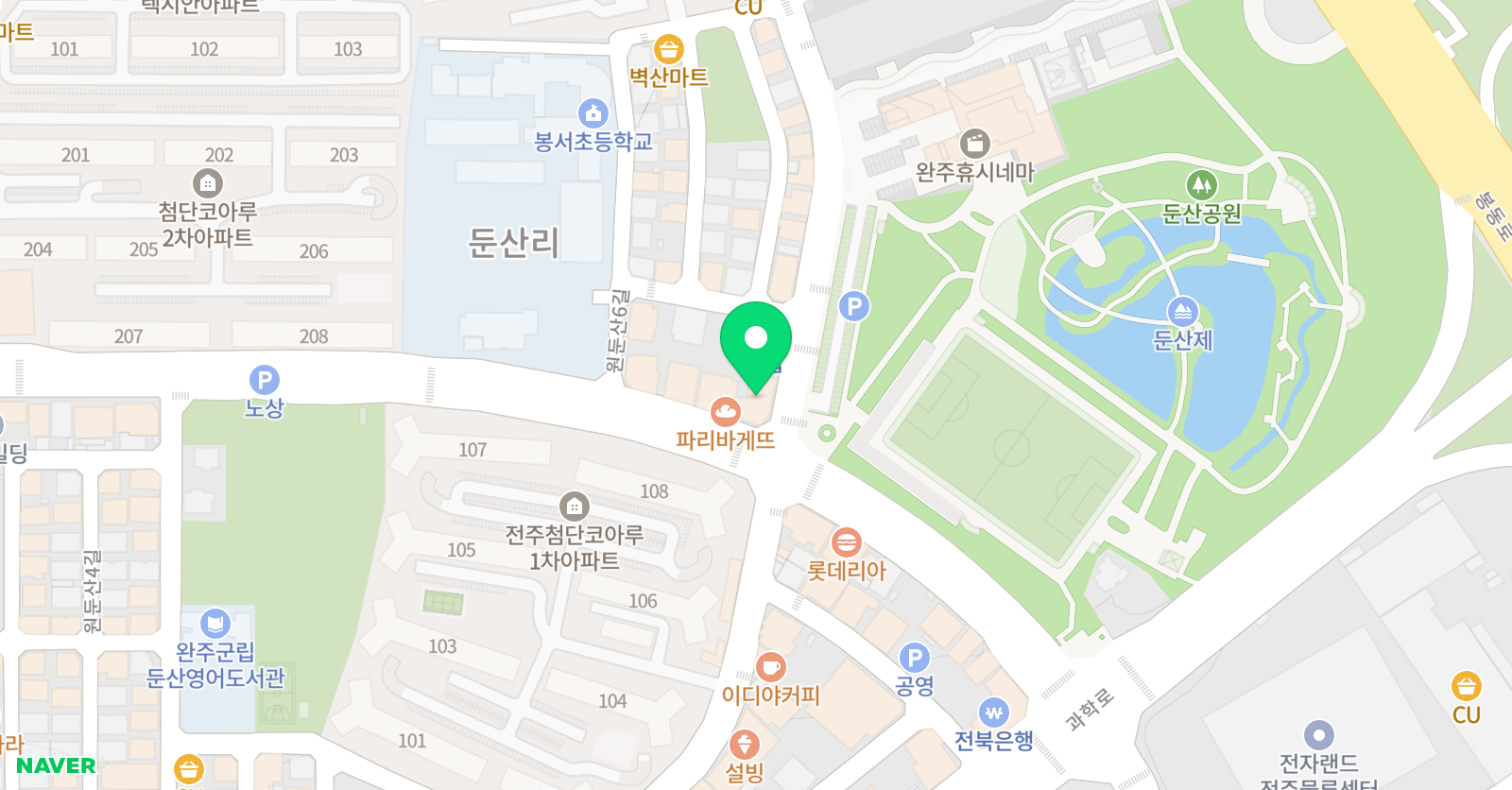 YnJ 영어수학학원 위치
