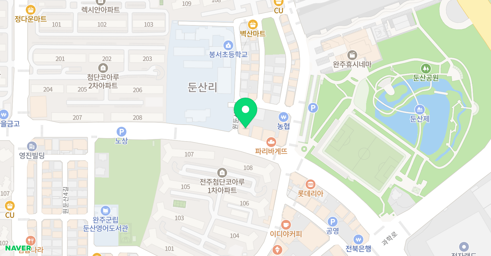 눈높이러닝센터 첨단학원 위치