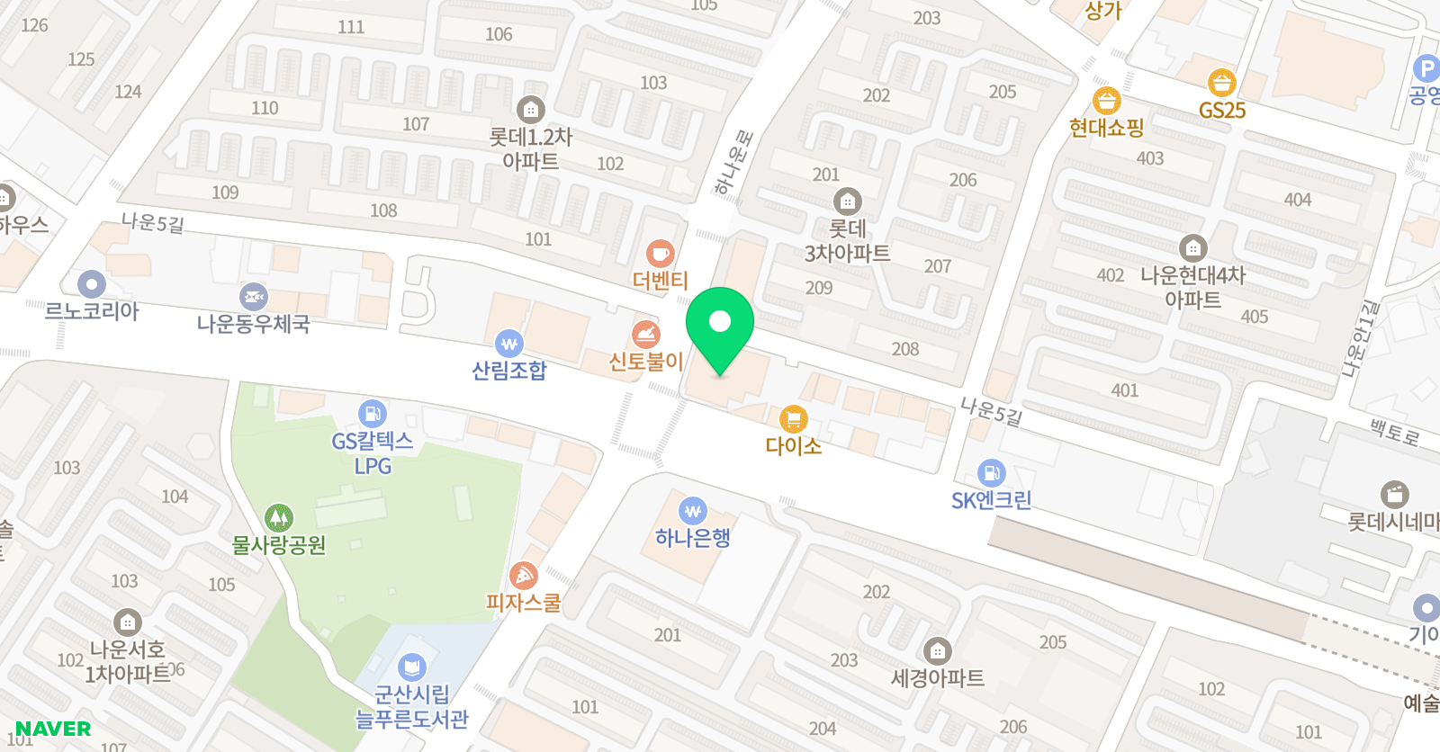 영민 학원 위치
