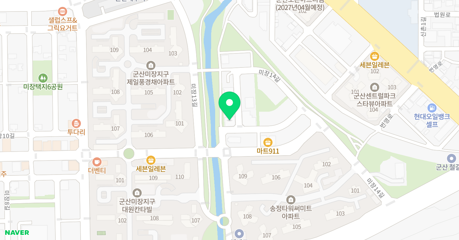 맘에그린 미술학원 위치