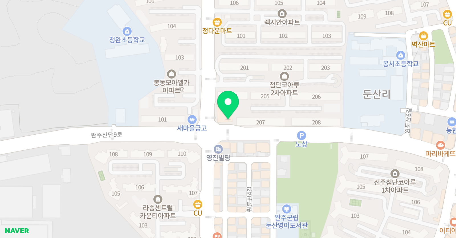 링키영어 봉동센터 위치