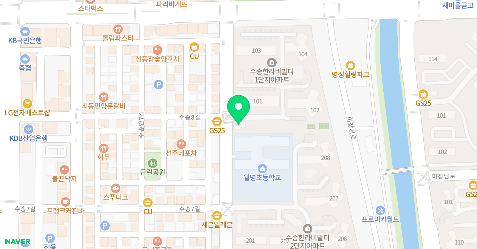 삼성영어 일품수학 군산비발디교실 위치