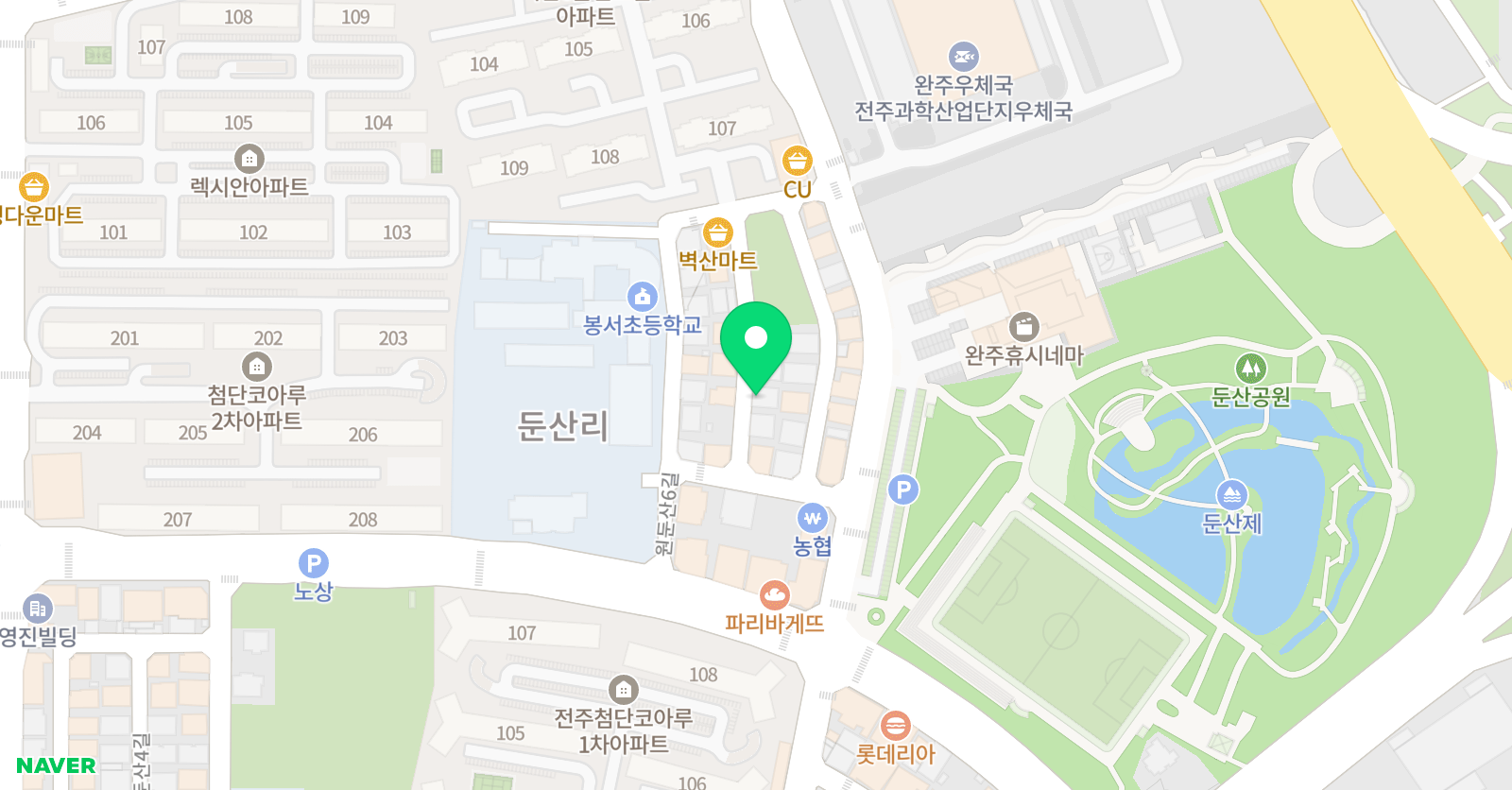 윤선생우리집앞 영어교실 완주봉서 / 윤선생우리집앞 영어교습소 완주봉서 위치