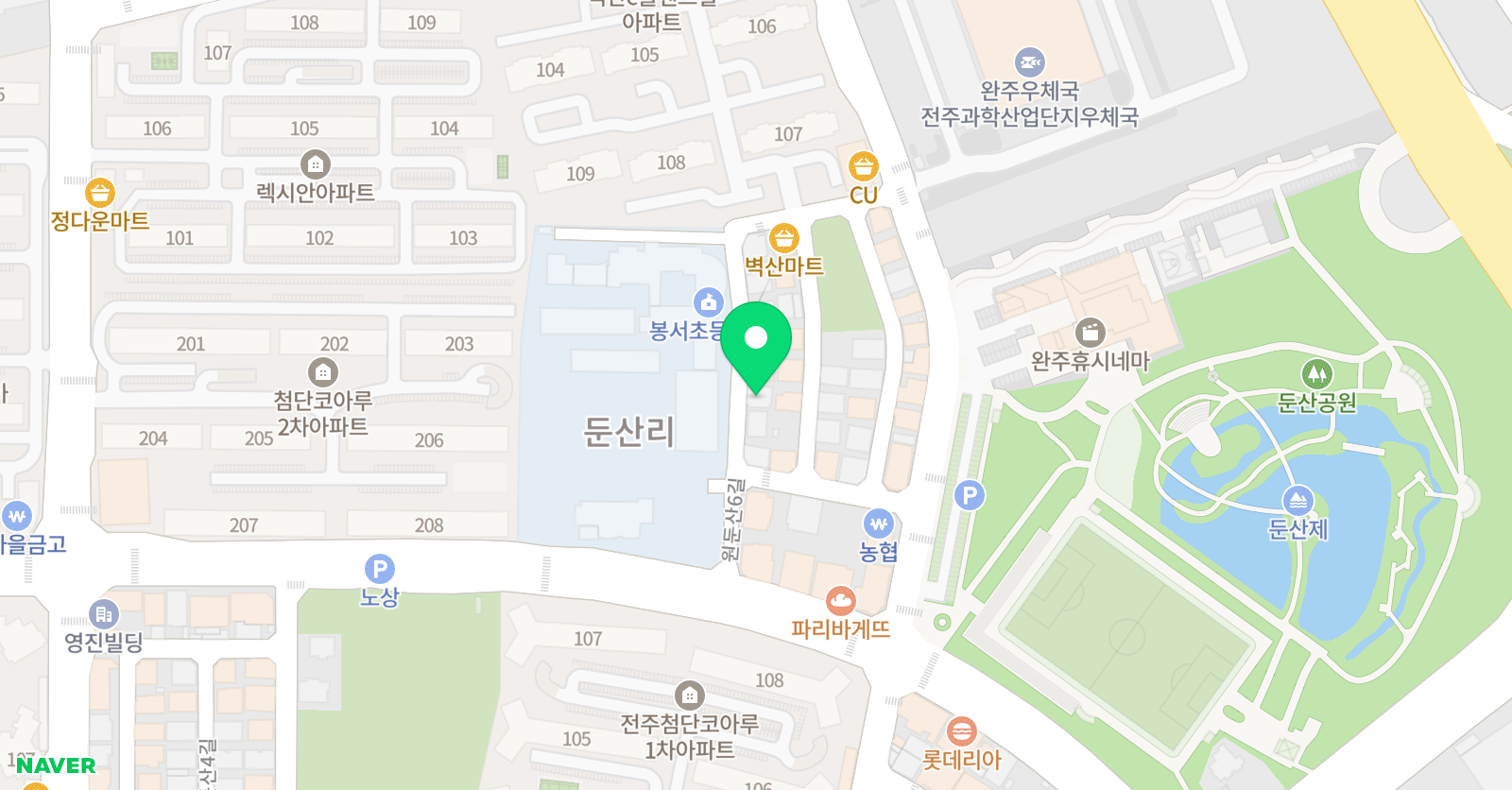 삼성영어셀레나 둔산학원 위치