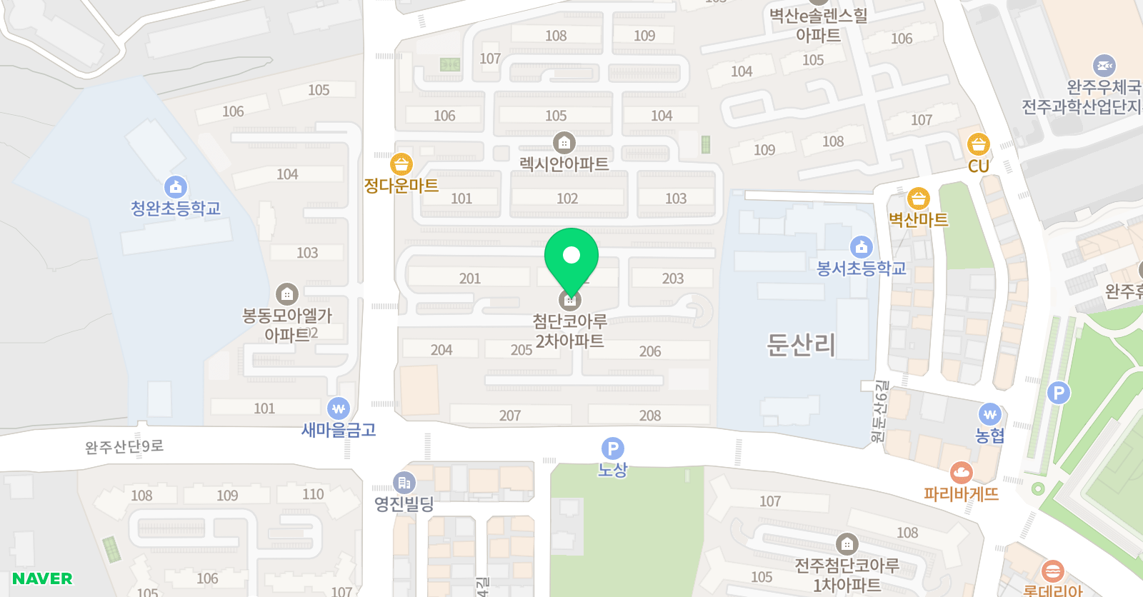 GNB 어학원 첨단지구캠퍼스 위치