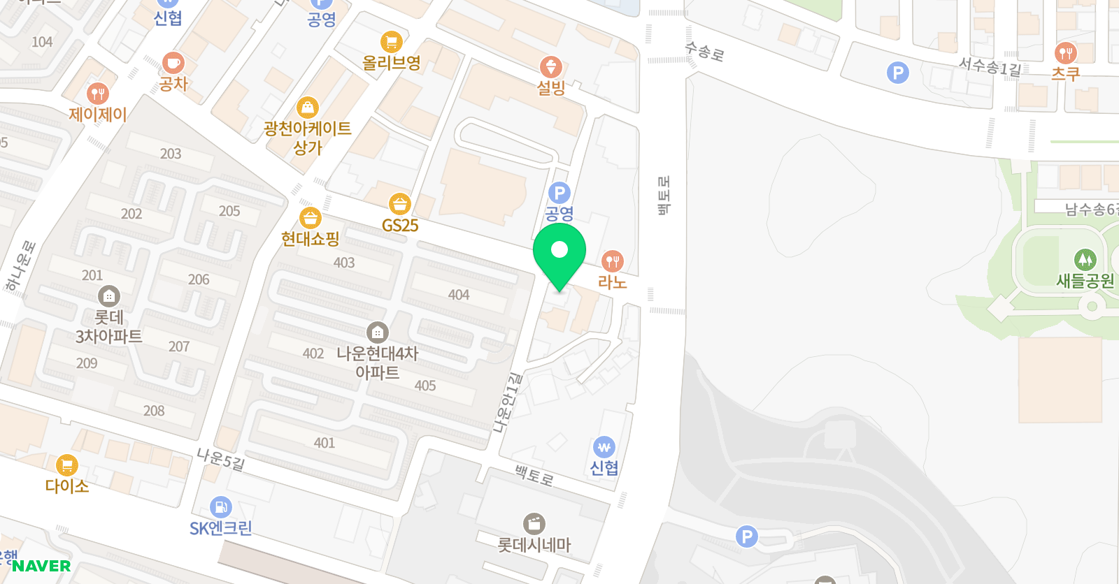 황소 수학학원 위치