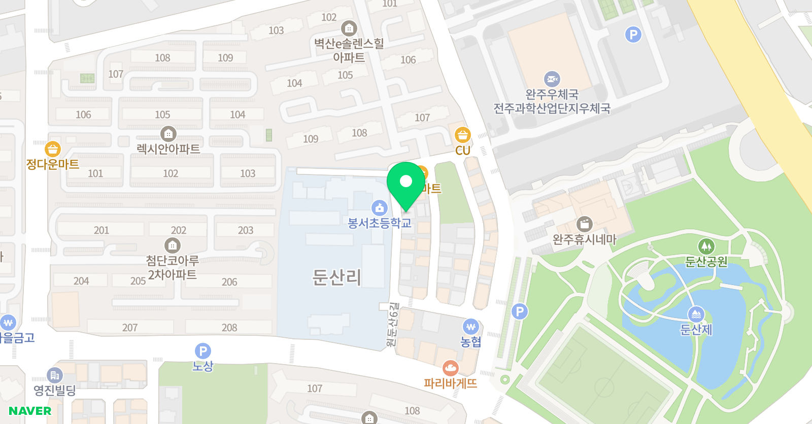 스마트해법 수학 봉서교습소 위치