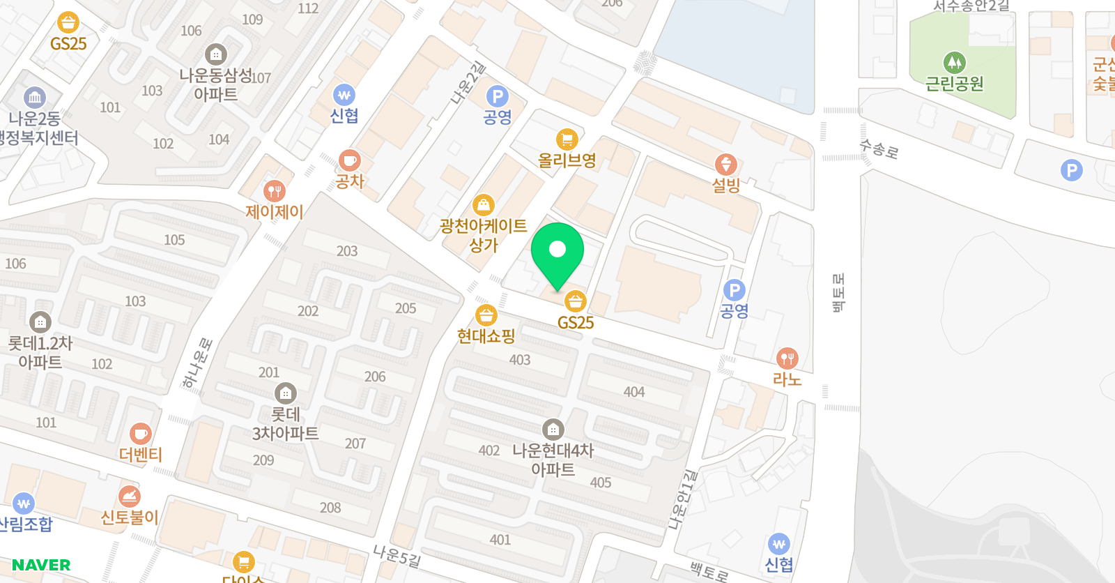 뮤직아이 음악학원 위치