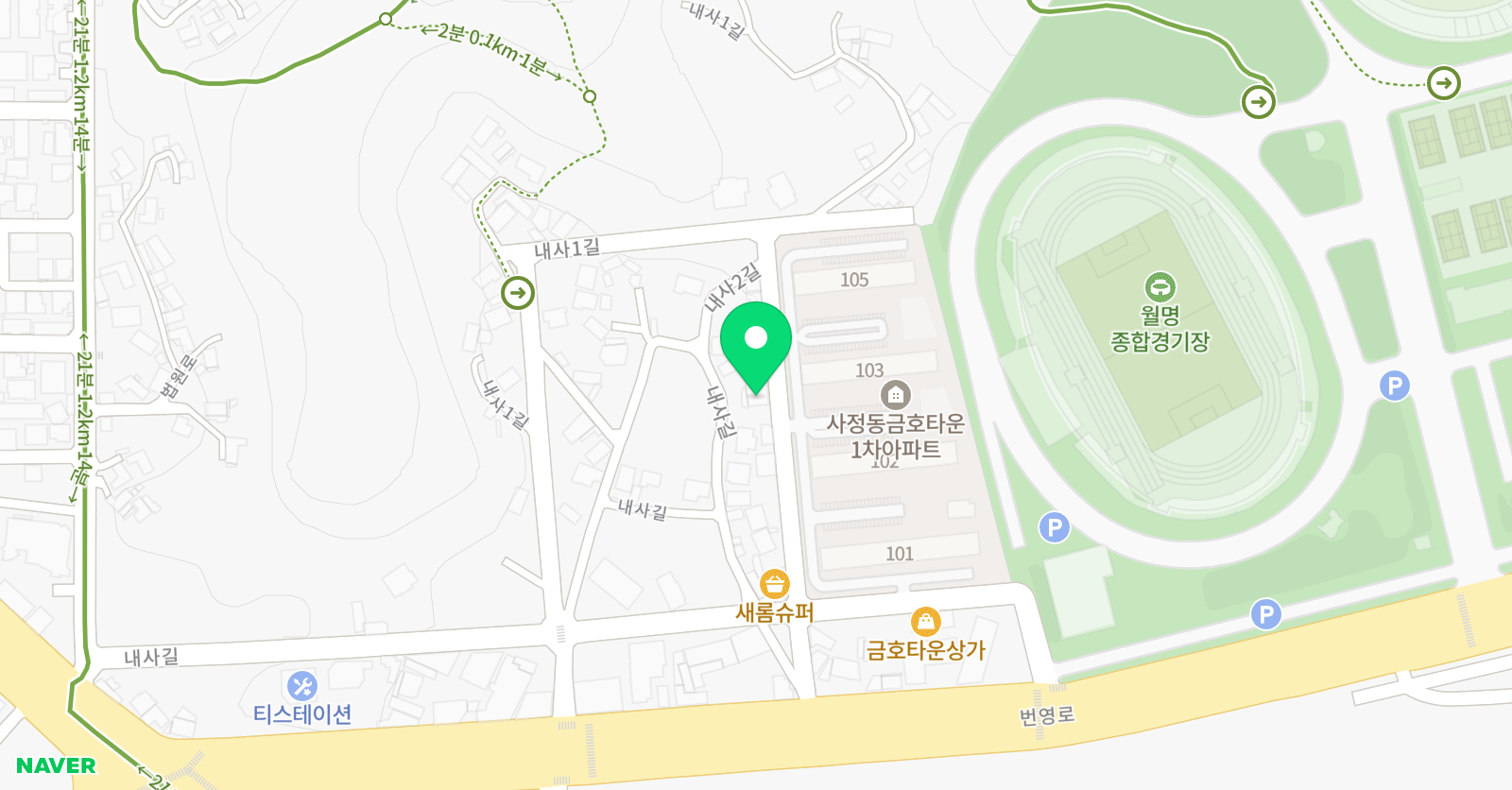 예사랑 피아노학원 위치