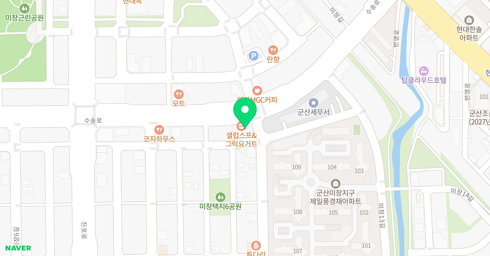 플레이팩토 미장한솔점 위치