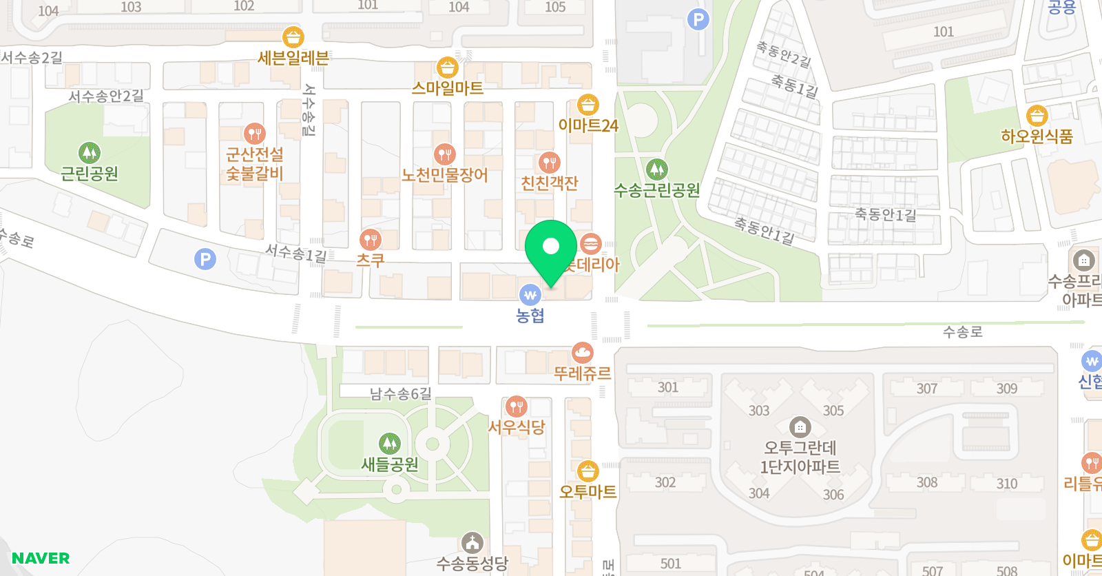 필승 국어학원 위치